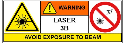 señales peligro laser 3B